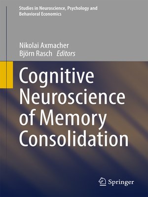 cover image of Cognitive Neuroscience of Memory Consolidation